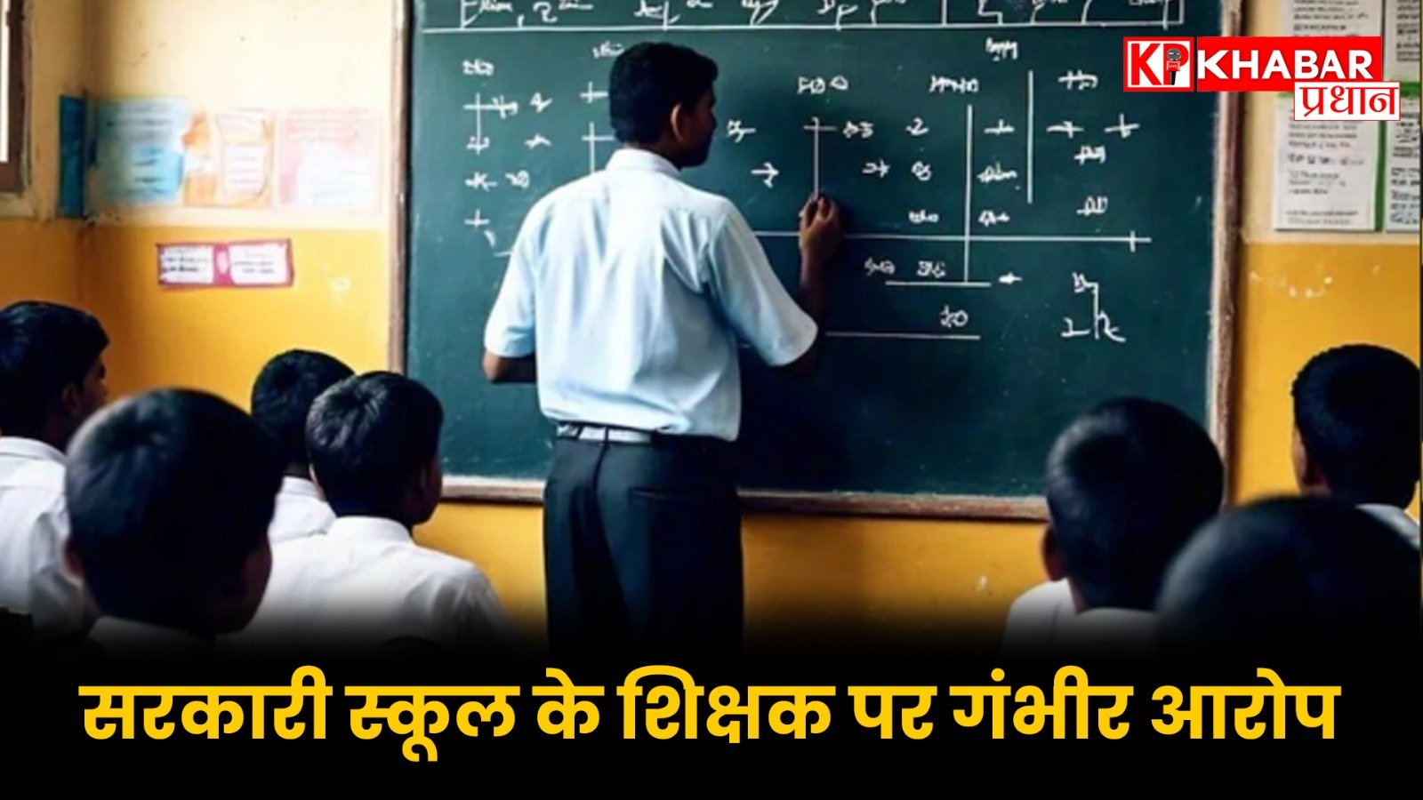 सरकारी स्कूल के शिक्षक पर गंभीर आरोप