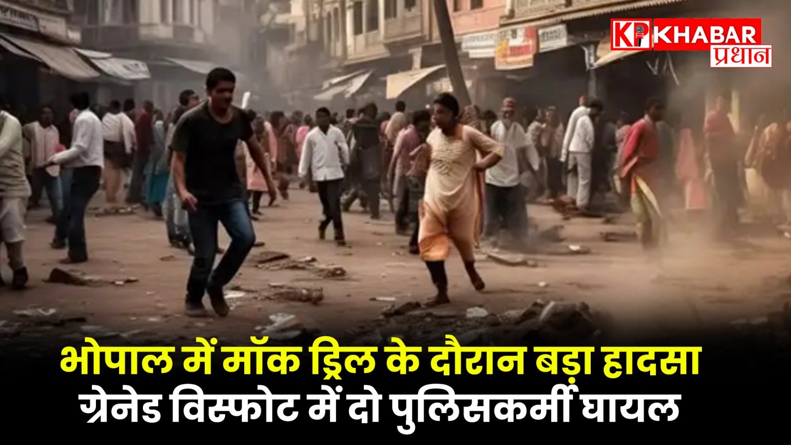 भोपाल में मॉक ड्रिल के दौरान बड़ा हादसा: ग्रेनेड विस्फोट में दो पुलिसकर्मी घायल