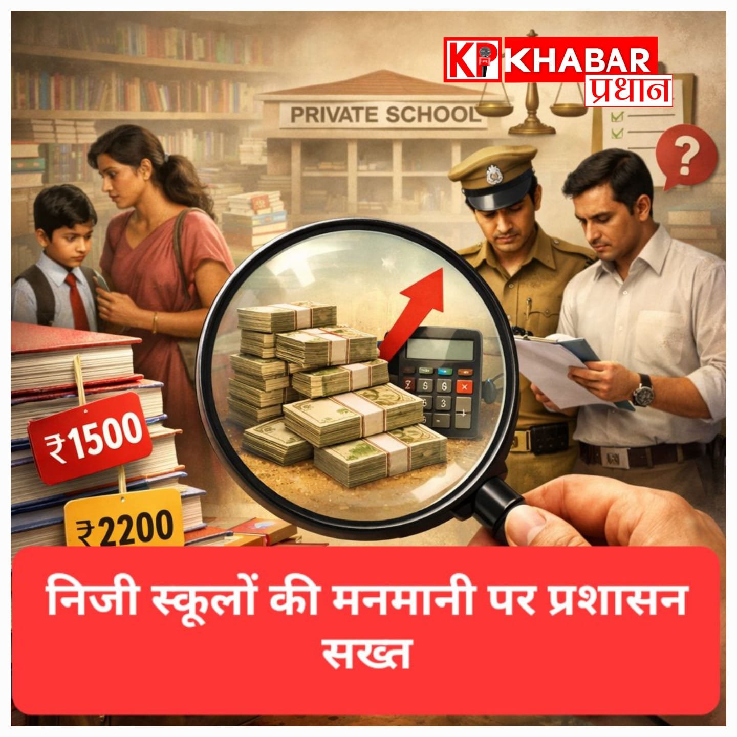 निजी स्कूलों में किताबों की मनमानी कीमतें, प्रशासन ने शुरू किया जांच अभियान