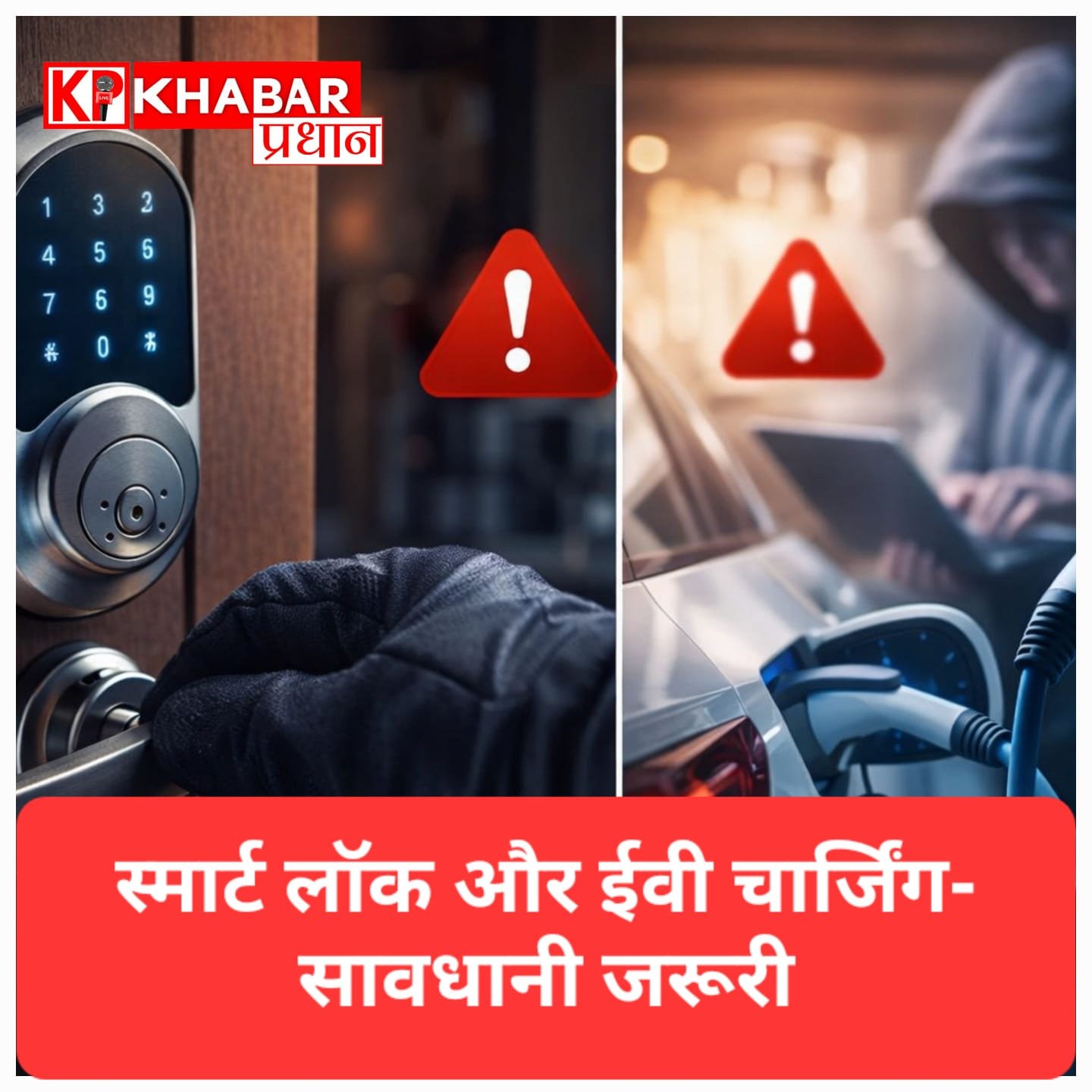 स्मार्ट लॉक और ईवी चार्जिंग: सुविधा के साथ बढ़ रहे खतरे, सावधानी जरूरी<br>