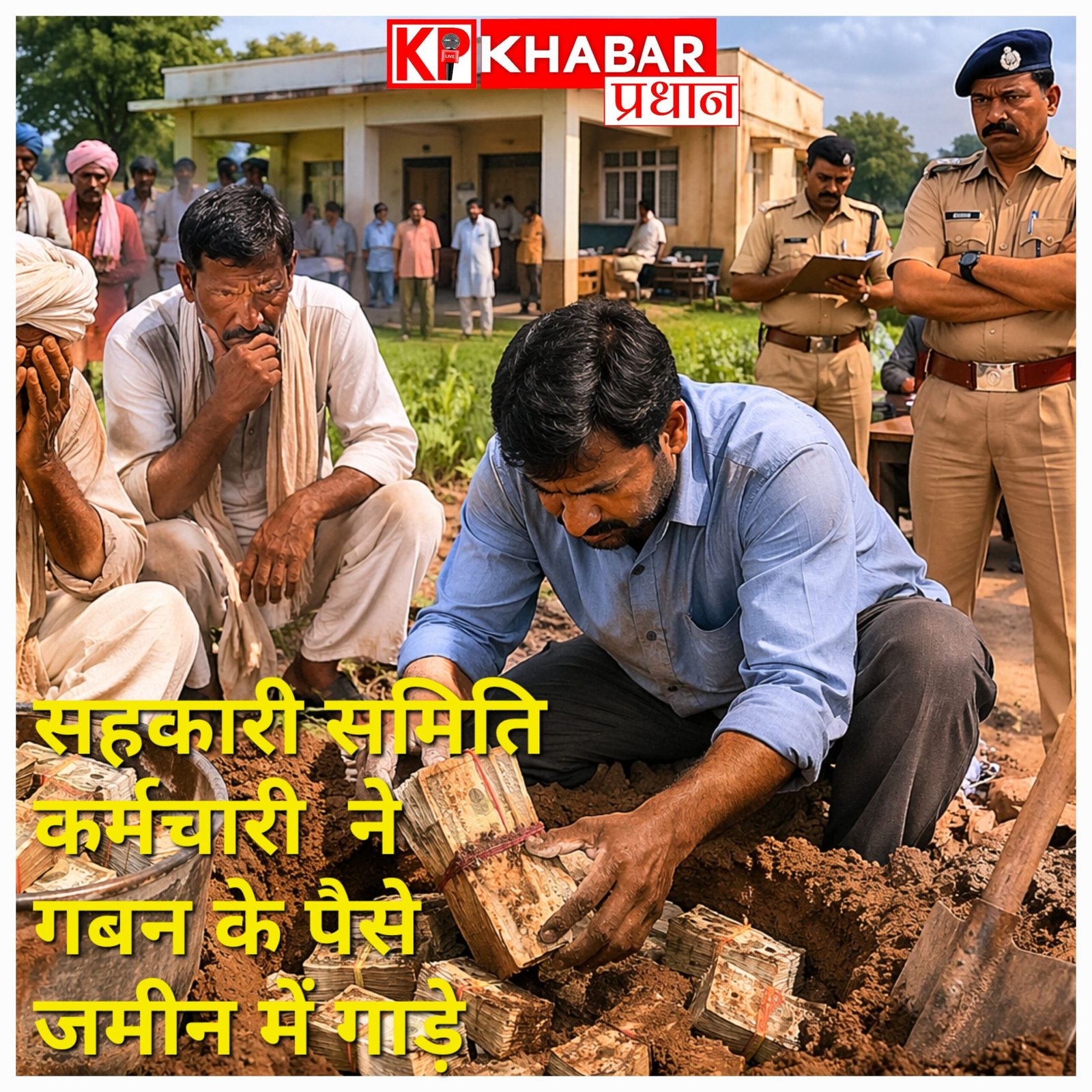 भोपाल में बड़ी धोखाधड़ी: सहकारी समिति कर्मचारी ने किसानों के 42 लाख डकारे, जमीन में गाड़ दिए थे पैसे