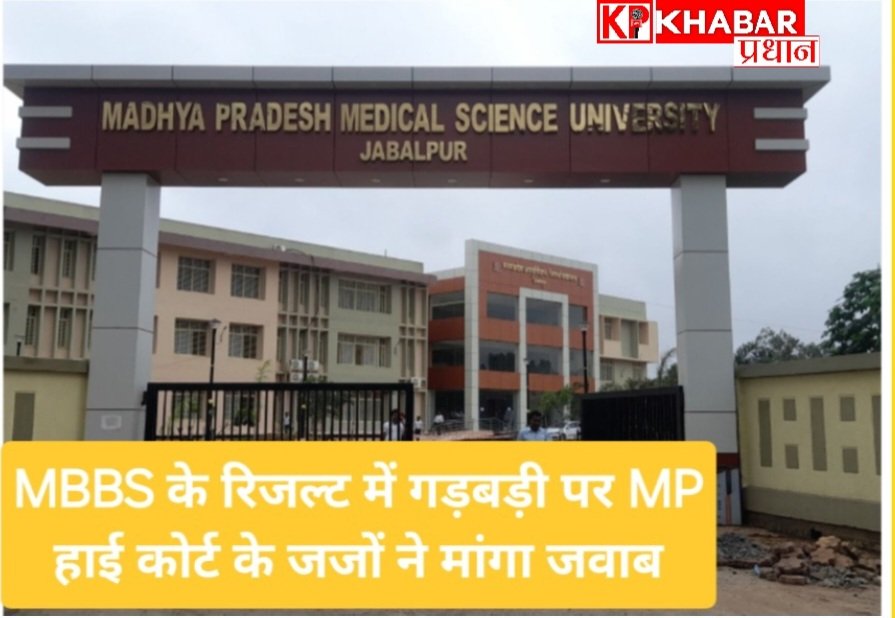 जबलपुर मेडिकल यूनिवर्सिटी में MBBS के रिजल्ट में गड़बड़ी, सही जवाब पर जीरो, गलत पर दिये नंबर: