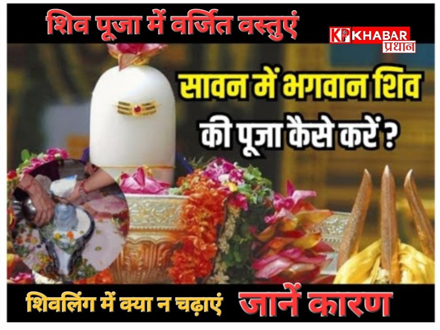शिवलिंग पर वर्जित क्या-क्या नहीं चढ़ाना चाहिए : आइये जानें शिव की पूजा में वर्जित कुछ वस्तुएं :